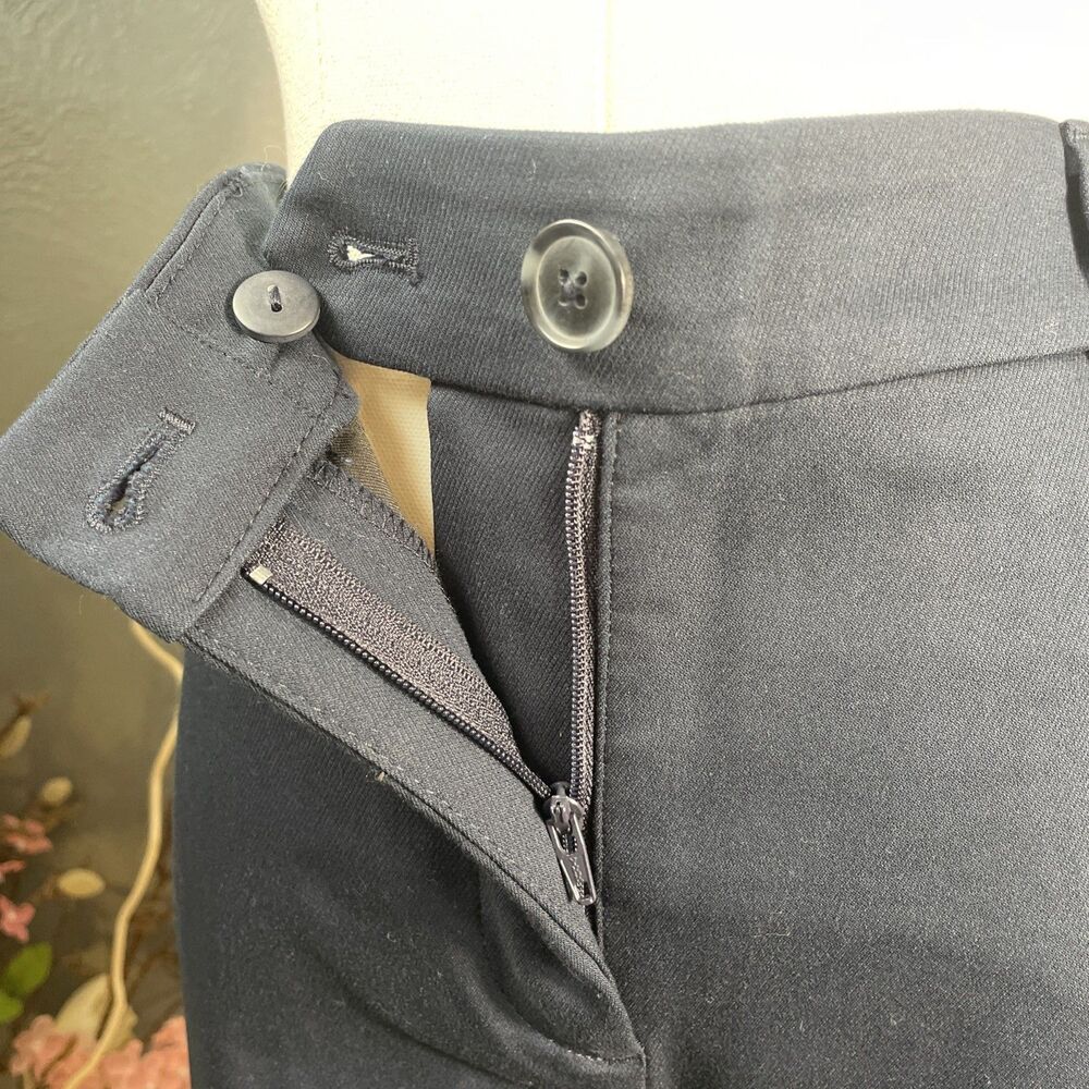 LOFT The Sutton Skinny Pant Women 6 Navy Cotton Blend Stretch Workwear Trouser - Picture 5 of 11